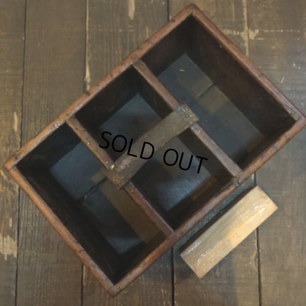 画像3: Vintage Wood Shoe Care Shine Box (M693)