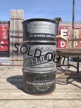 Vintage Fiske Brothers Refining Co. LUBRIPLATE 16 Gal Drum Barrel Oil Can A (M698)