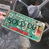 70s Vintage American License Number Plate / KANSAS 2073 (M725)