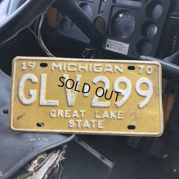 画像1: 70s Vintage American License Number Plate / MICHIGAN 299 (M732)