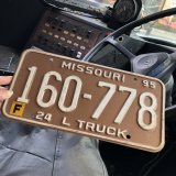 90s Vintage American License Number Plate / MISSOURI 778 (M712)