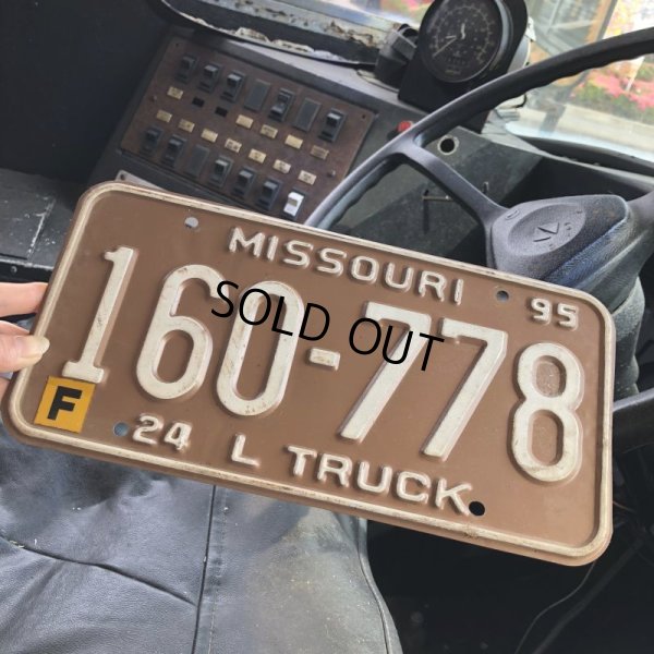 画像1: 90s Vintage American License Number Plate / MISSOURI 778 (M712)