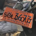 70s Vintage American License Number Plate / MINNESOTA 3673 (M711)
