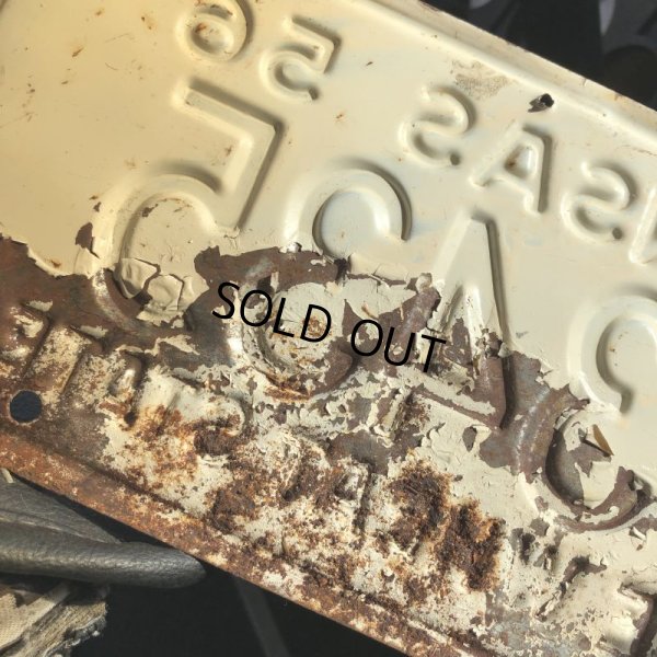 画像3: 50s Vintage American License Number Plate / KANSAS 3435 (M714)