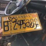 00s Vintage American License Number Plate / ARKANSAS 295288 (M709)