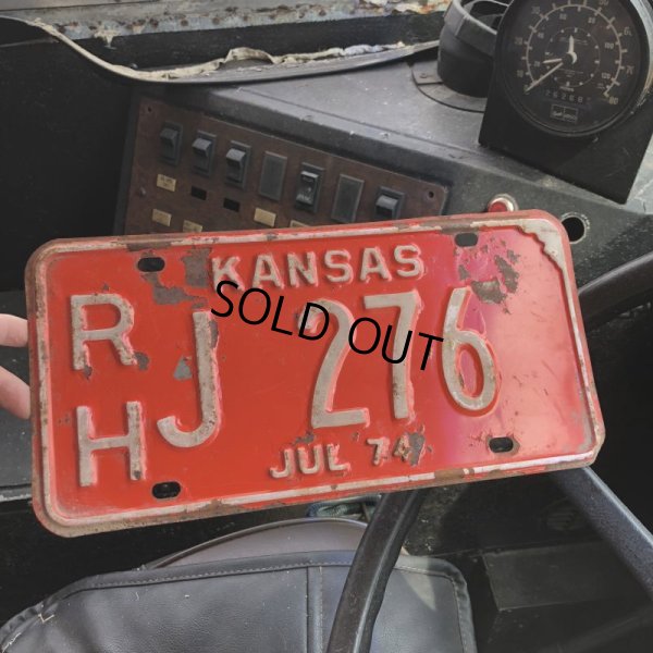 画像1: 70s Vintage American License Number Plate / KANSAS 276 (M723)