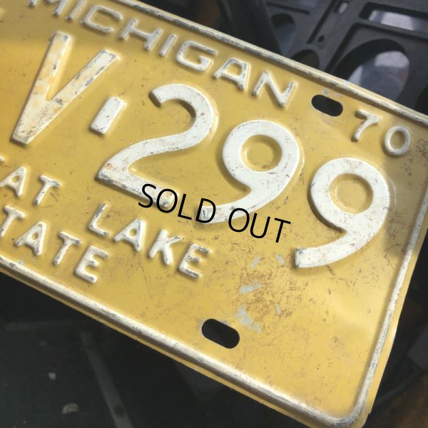 画像2: 70s Vintage American License Number Plate / MICHIGAN 299 (M732)