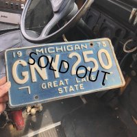 70s Vintage American License Number Plate / MICHIGAN 250 (M716)