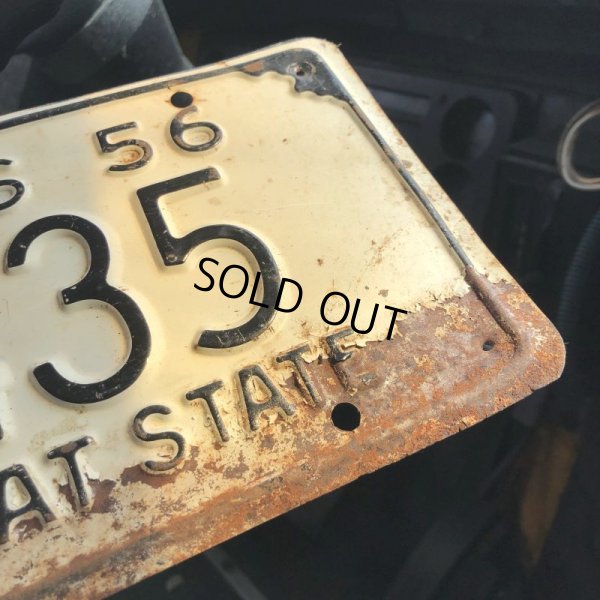 画像2: 50s Vintage American License Number Plate / KANSAS 3435 (M714)