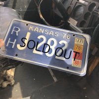 70s Vintage American License Number Plate / KANSAS 282 (M713)