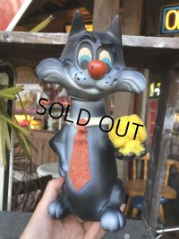 60s Vintage Roy Des Of Fla Black Cat Bank Doll (M845)