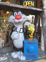 70s Vintage Tweety & Sylvester Big Bank (M844)