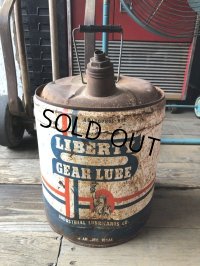 Vintage Motor Gas Oil 5 Gallon Can LIBERTY (M848) 