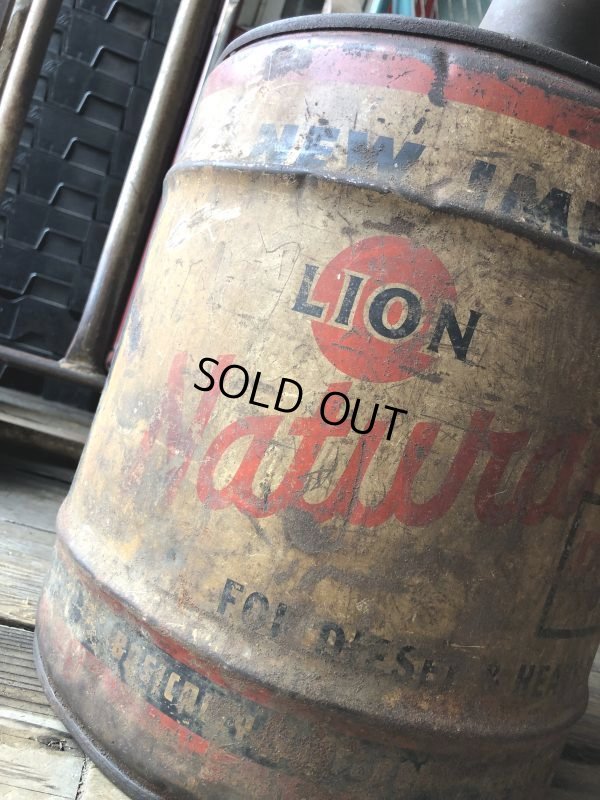 画像8: Vintage Motor Gas Oil 5 Gallon Can LION (M851) 
