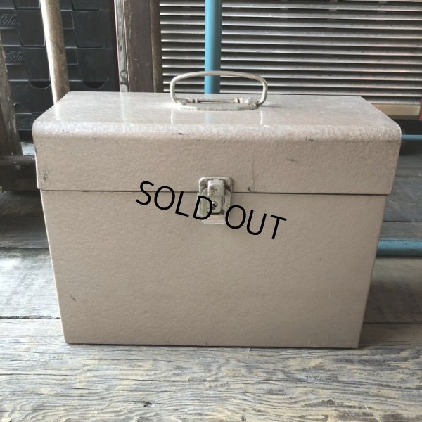 画像1: Vintage Metal File Box (M856)