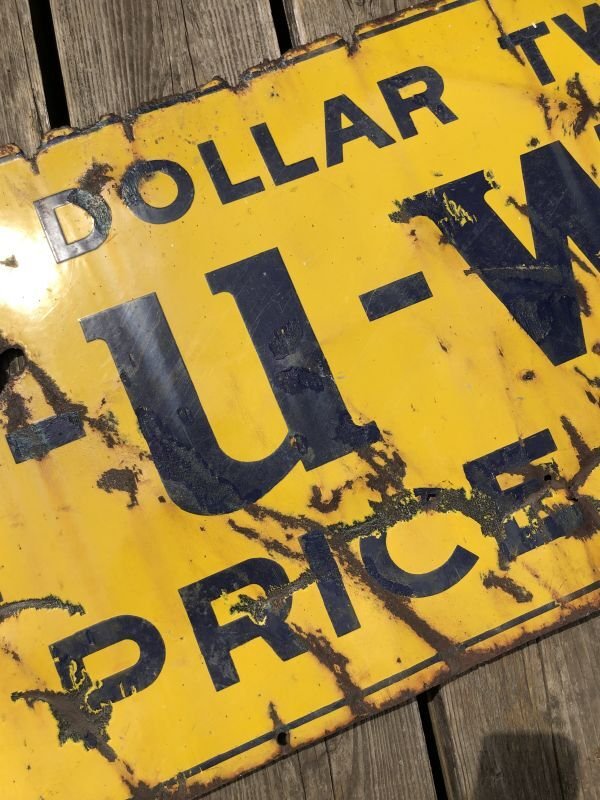 画像10: 【店舗引き取り限定】 30s Era WEAR-U-WELL Shoes Porcelain Store Display Original Sign Hard to Find!! (M866)