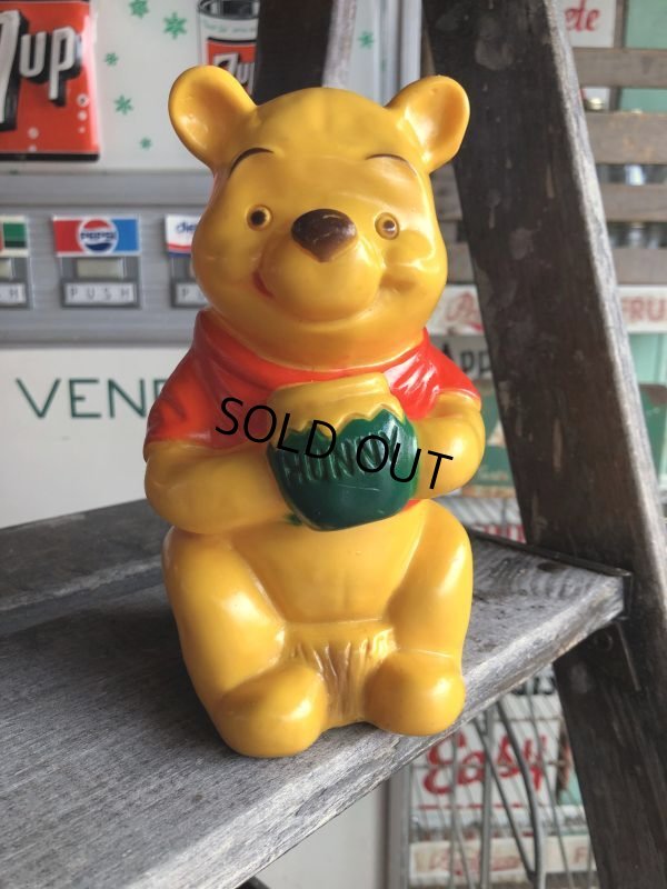 画像1: 70s Vintage SEARS Disney Winnie the Pooh Plastic Coin Bank Doll (M872)