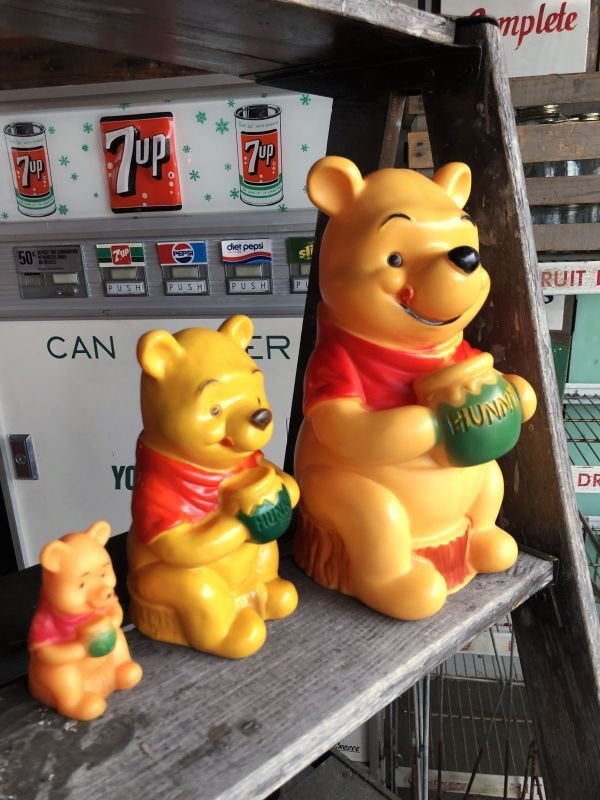 画像8: 70s Vintage SEARS Disney Winnie the Pooh Plastic Coin Bank Doll (M872)