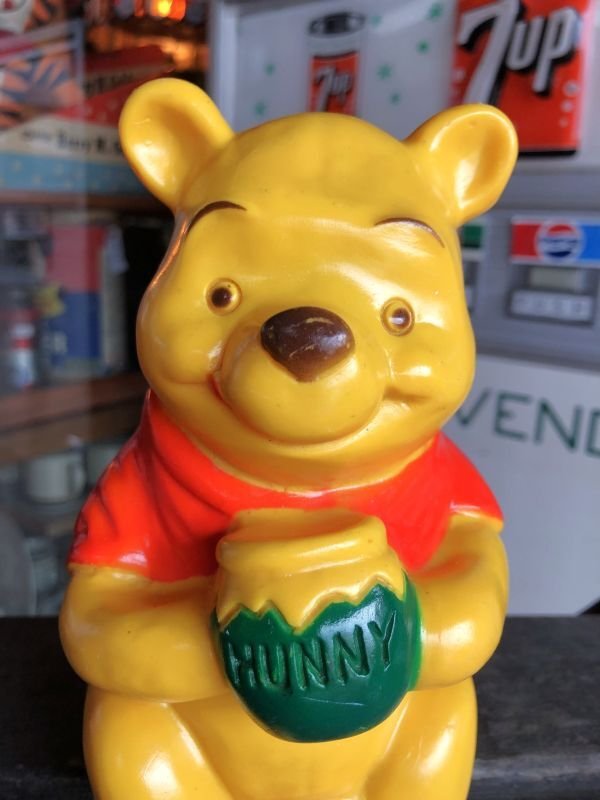 画像6: 70s Vintage SEARS Disney Winnie the Pooh Plastic Coin Bank Doll (M872)