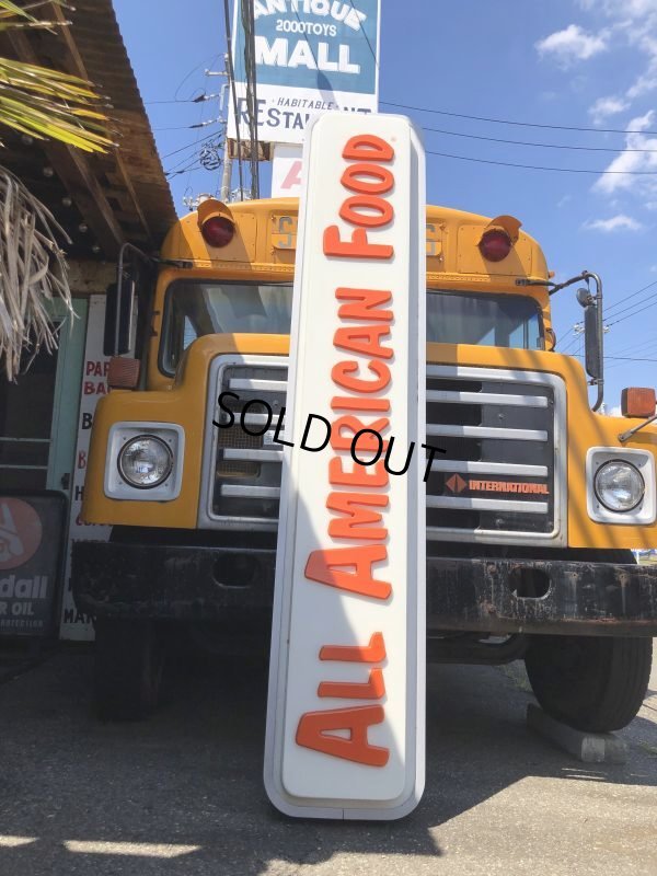 画像1: Vintage Advertising A&W Restaurant Store Display ALL AMERICAN FOOD Original Lighted Sign Hard to Find (M785)