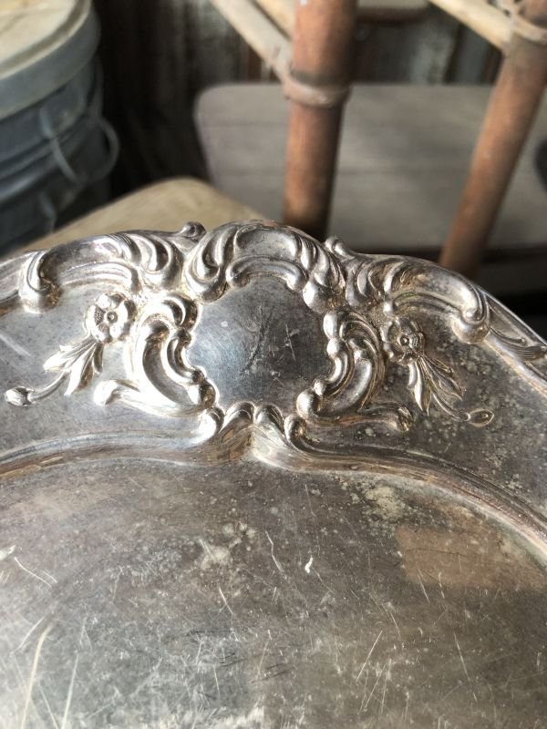 画像5: Vintage Silver Plate Serving Tray Dish Dinner Ware (M803)