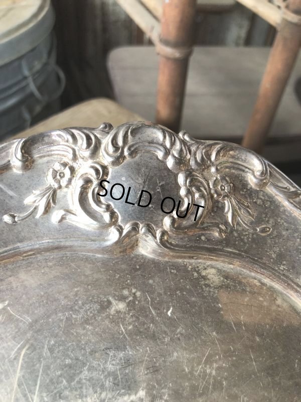 画像5: Vintage Silver Plate Serving Tray Dish Dinner Ware (M803)