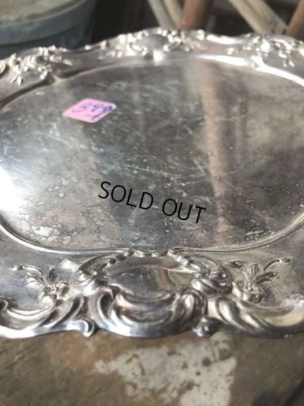 画像6: Vintage Silver Plate Serving Tray Dish Dinner Ware (M803)