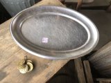 Vintage Silver Plate Serving Tray Dish Dinner Ware USN US NAV (M794)