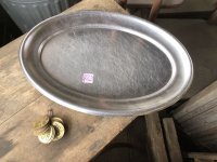 Vintage Silver Plate Serving Tray Dish Dinner Ware USN US NAV (M794)
