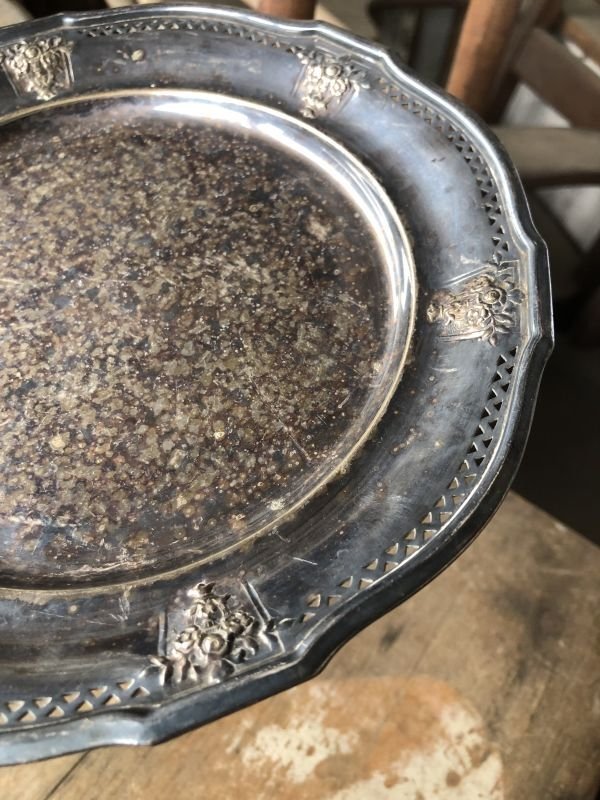 画像4: Vintage Silver Plate Serving Tray Dish Dinner Ware ROGERS BROS (M801)