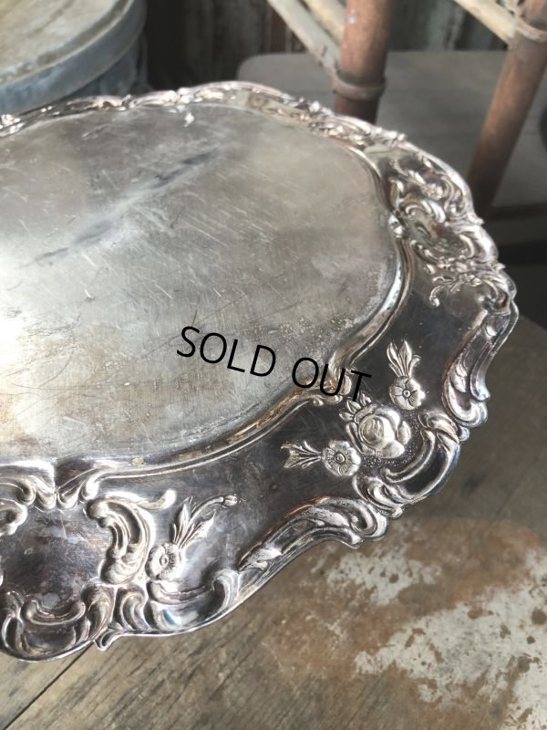 画像9: Vintage Silver Plate Serving Tray Dish Dinner Ware (M803)