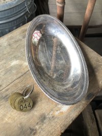 Vintage Silver Plate Serving Tray Dish Dinner Ware WM.A.ROGERS (M792)