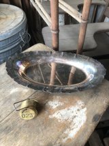 Vintage Silver Plate Serving Tray Dish Dinner Ware Early American (M798)
