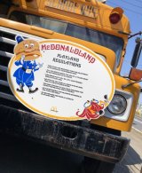80s Setmakers Inc McDonalds Playland Regulations Store Display Wall Plaques Sign (M809)