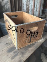 70s Vintage Advertising 7up Wooden Crate Wood Box (M811)