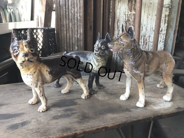 画像16: Antique Cast Iron  Boston Terrier Doorstop Statue (M820)