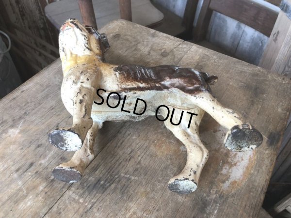 画像15: Antique Cast Iron  Boston Terrier Doorstop Statue (M820)