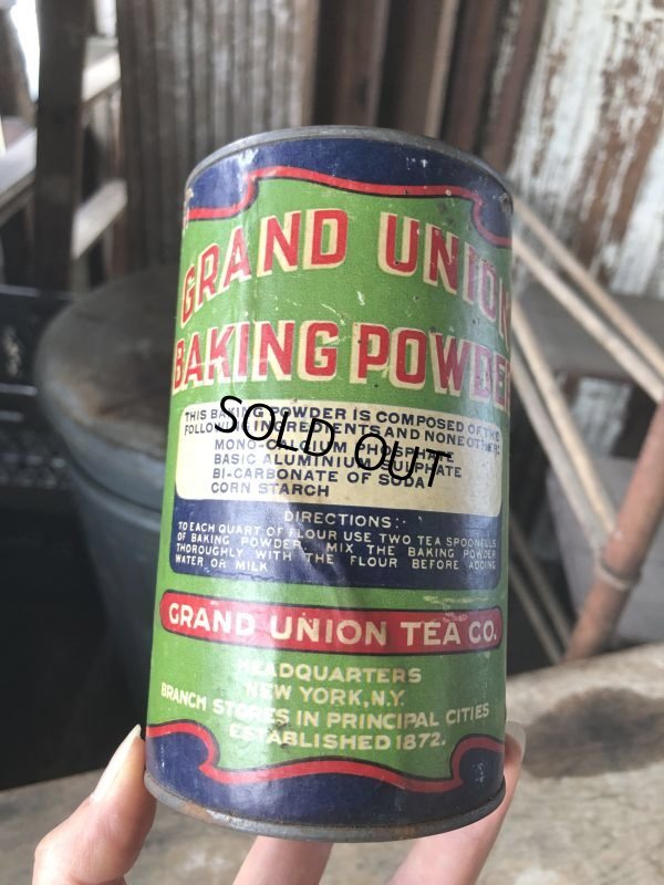 画像7: Vintage Advertising Tin Grand Union Baking Powder (M836)