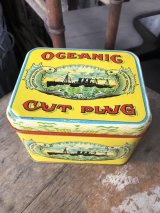 Vintage Advertising Tin OGEANIG UNION MADE CUT PLUG (M823)