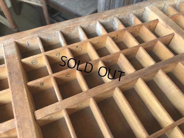 画像16: Vintage Wooden Printer Tray (M838)