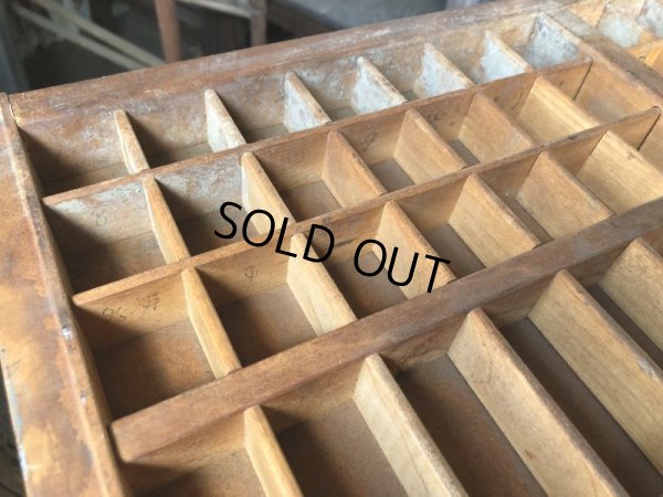 画像14: Vintage Wooden Printer Tray (M838)