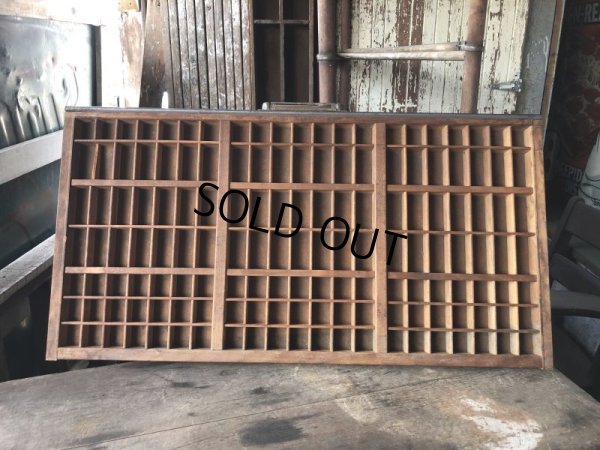 画像20: Vintage Wooden Printer Tray (M838)