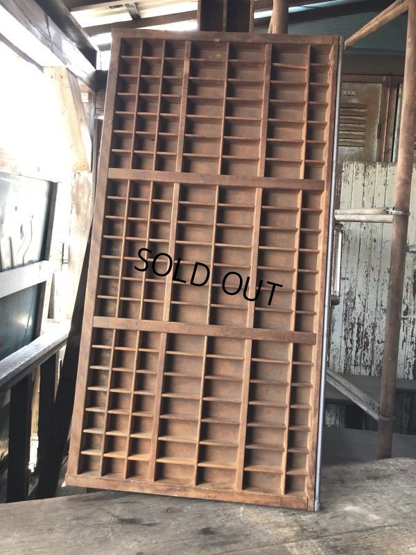 画像21: Vintage Wooden Printer Tray (M838)