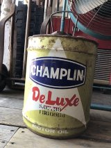 Vintage Motor Gas Oil 5 Gallon Can CHAMPLIN (M702) 