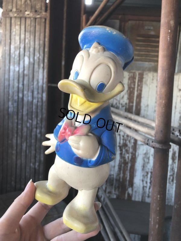 画像1: 60s Vintage DELL Disney Donald Duck Rubber Doll (M849)