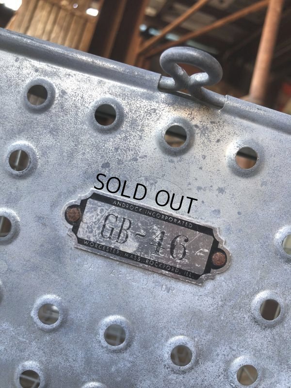 画像3: Vintage Metal Wire Locker Basket w/ Number Plate GB-46 (M853)