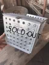 Vintage Metal Wire Locker Basket w/ Number Plate GB-718 (M852)
