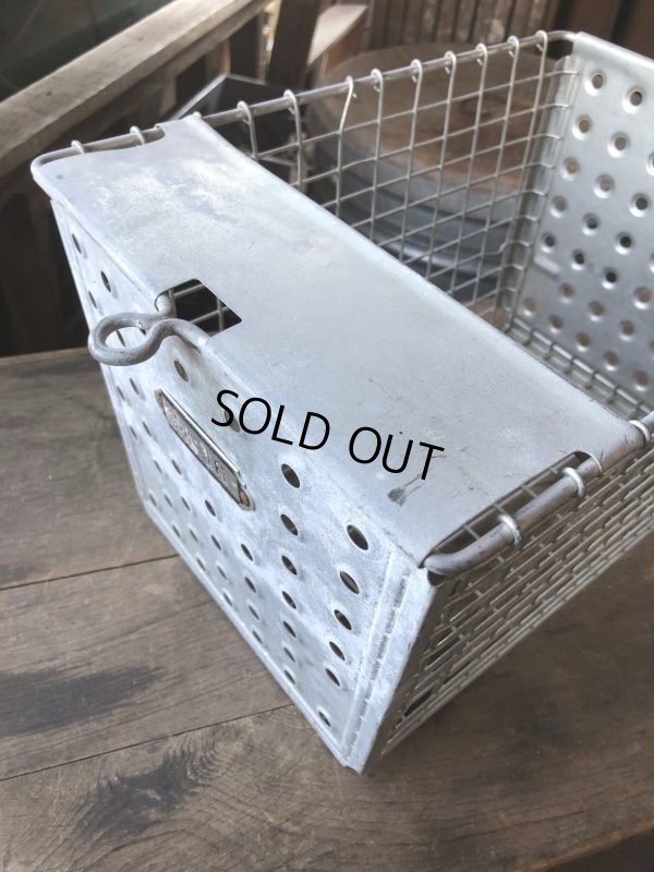 画像5: Vintage Metal Wire Locker Basket w/ Number Plate GB-46 (M853)