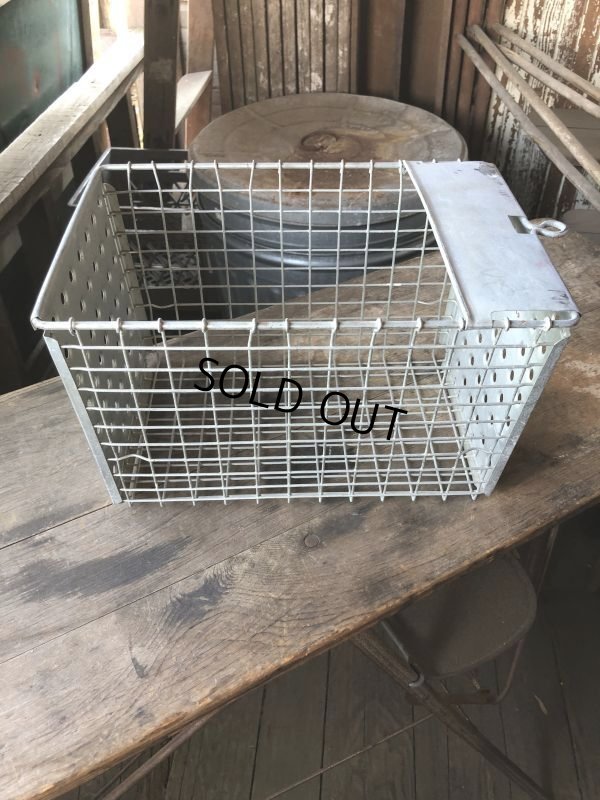 画像8: Vintage Metal Wire Locker Basket w/ Number Plate GB-718 (M852)