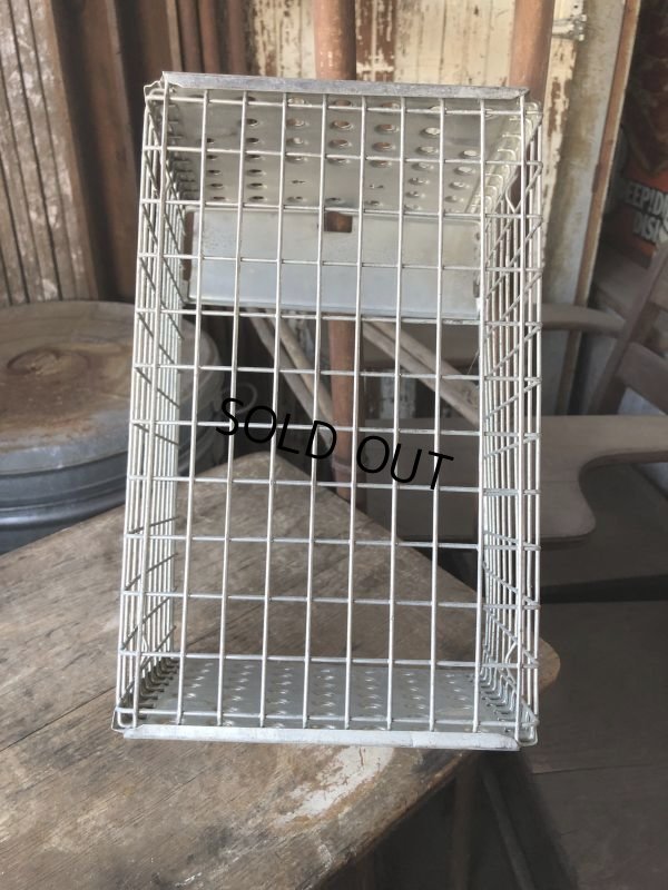 画像11: Vintage Metal Wire Locker Basket w/ Number Plate GB-718 (M852)